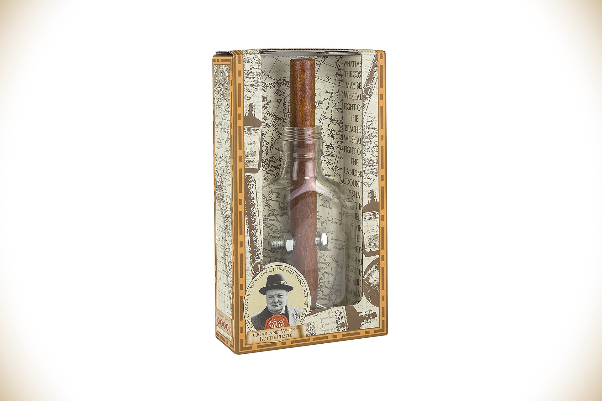 Churchill’s Cigar and Bourbon Bottle Puzzle