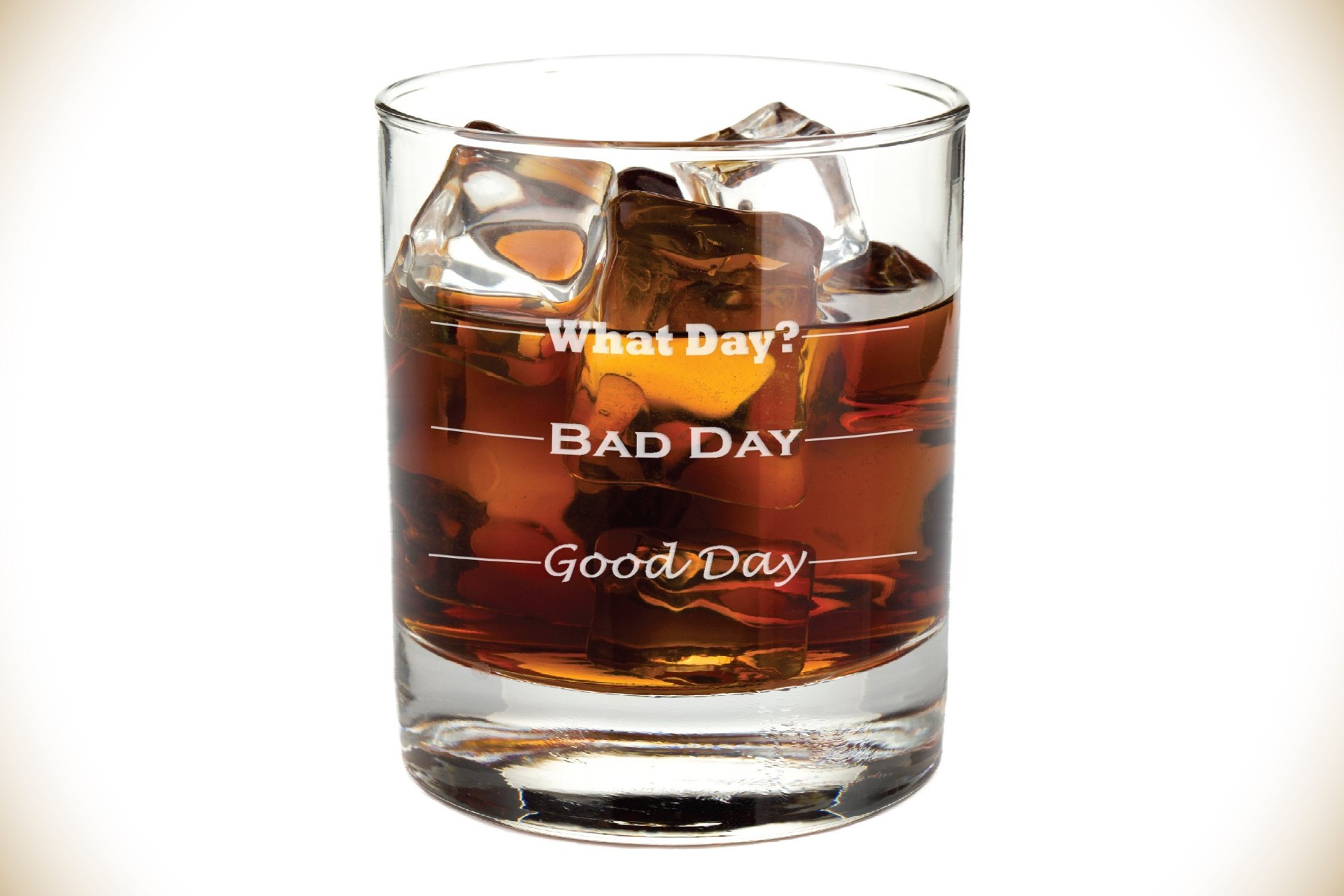Good Day, Bad Day 11oz Whiskey Glass
