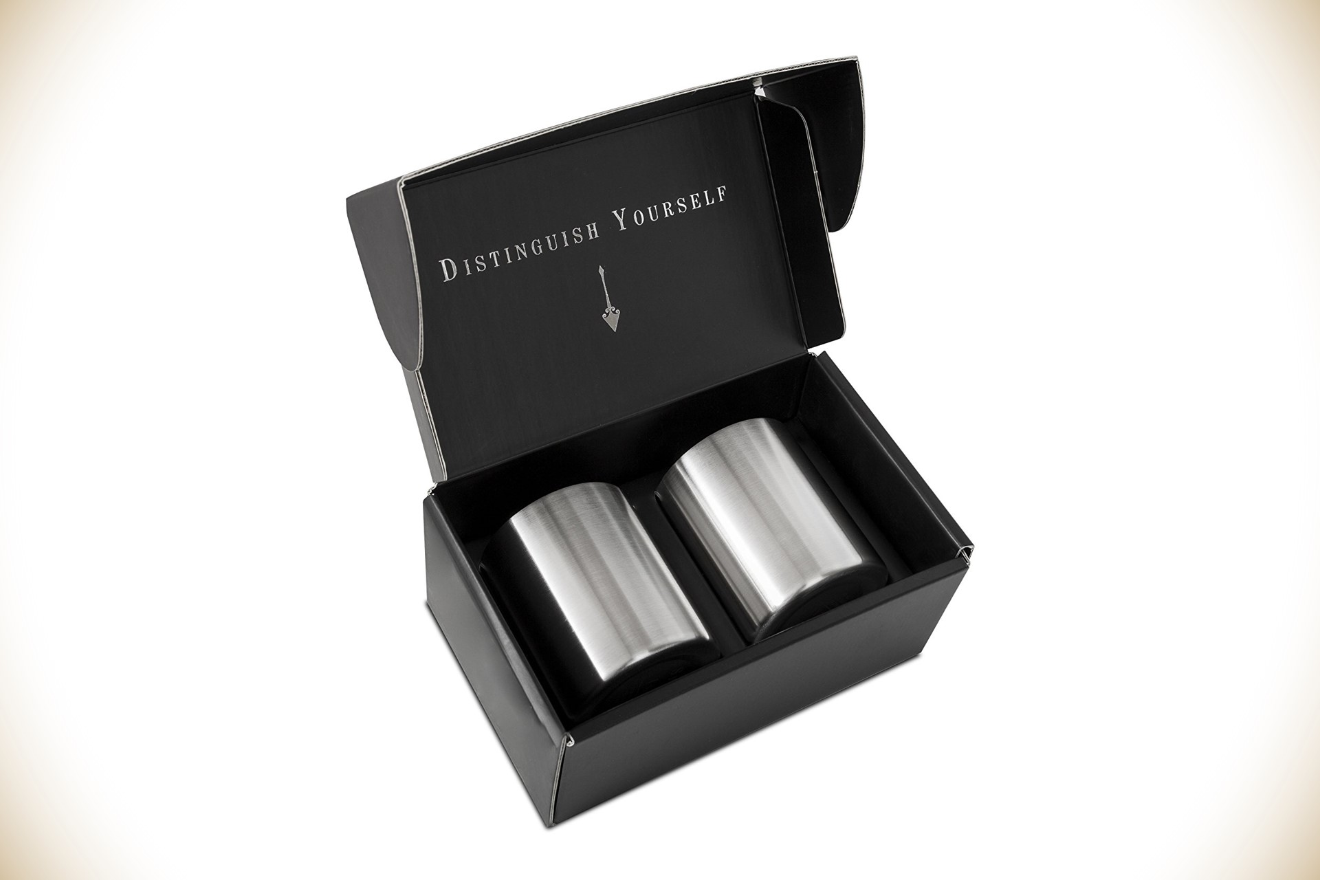 Tru Blu Steel Stainless Steel Whiskey Glasses — view 3