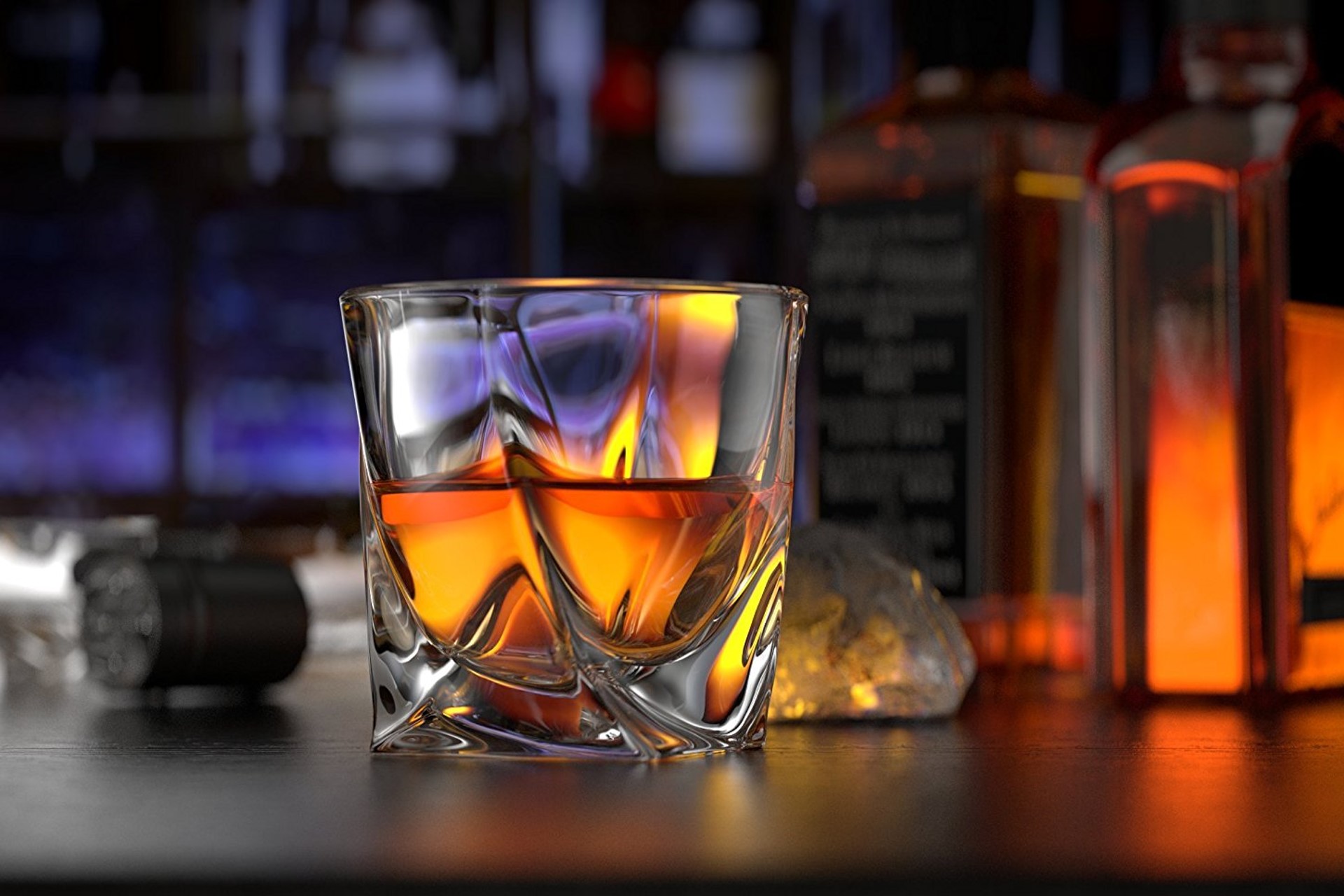 Ashcroft Twist Bourbon Glasses Set — view 2